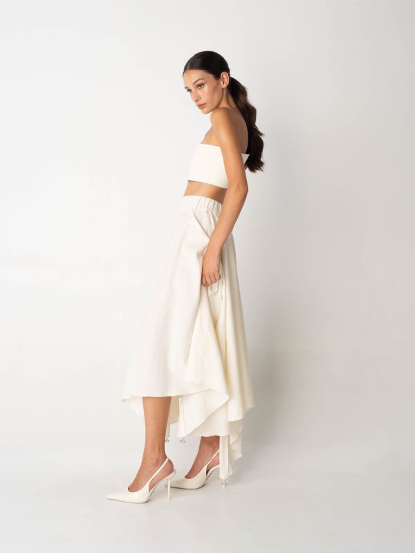 Linen Maxi Skirt - Image 3