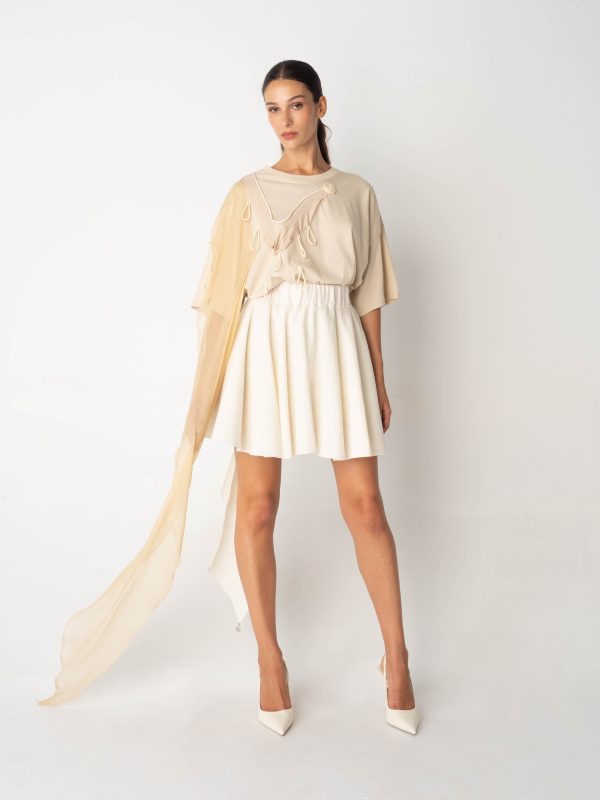 Moulage Linen Mini Skirt